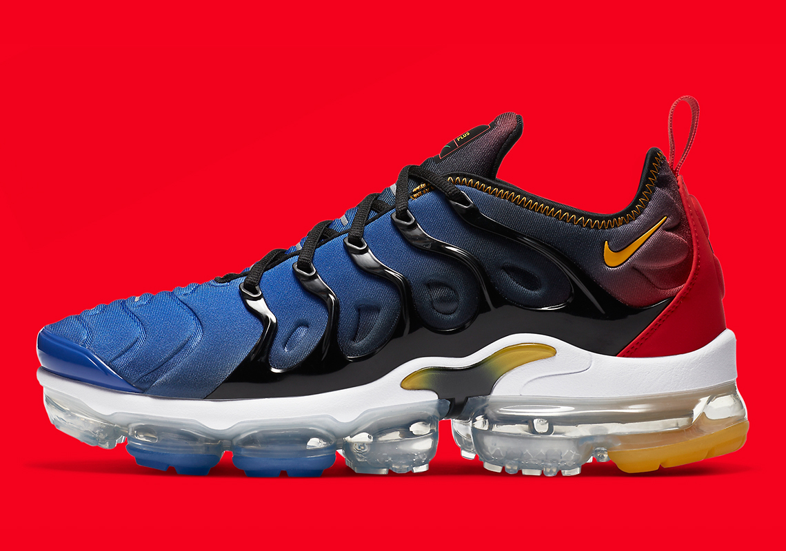 Nike Air Vapormax Plus Appears In Heroic “Captain Marvel” Colors