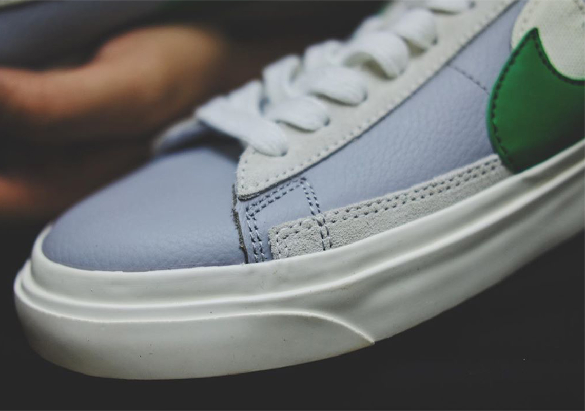 Sacai Nike Blazer Low White Green 1