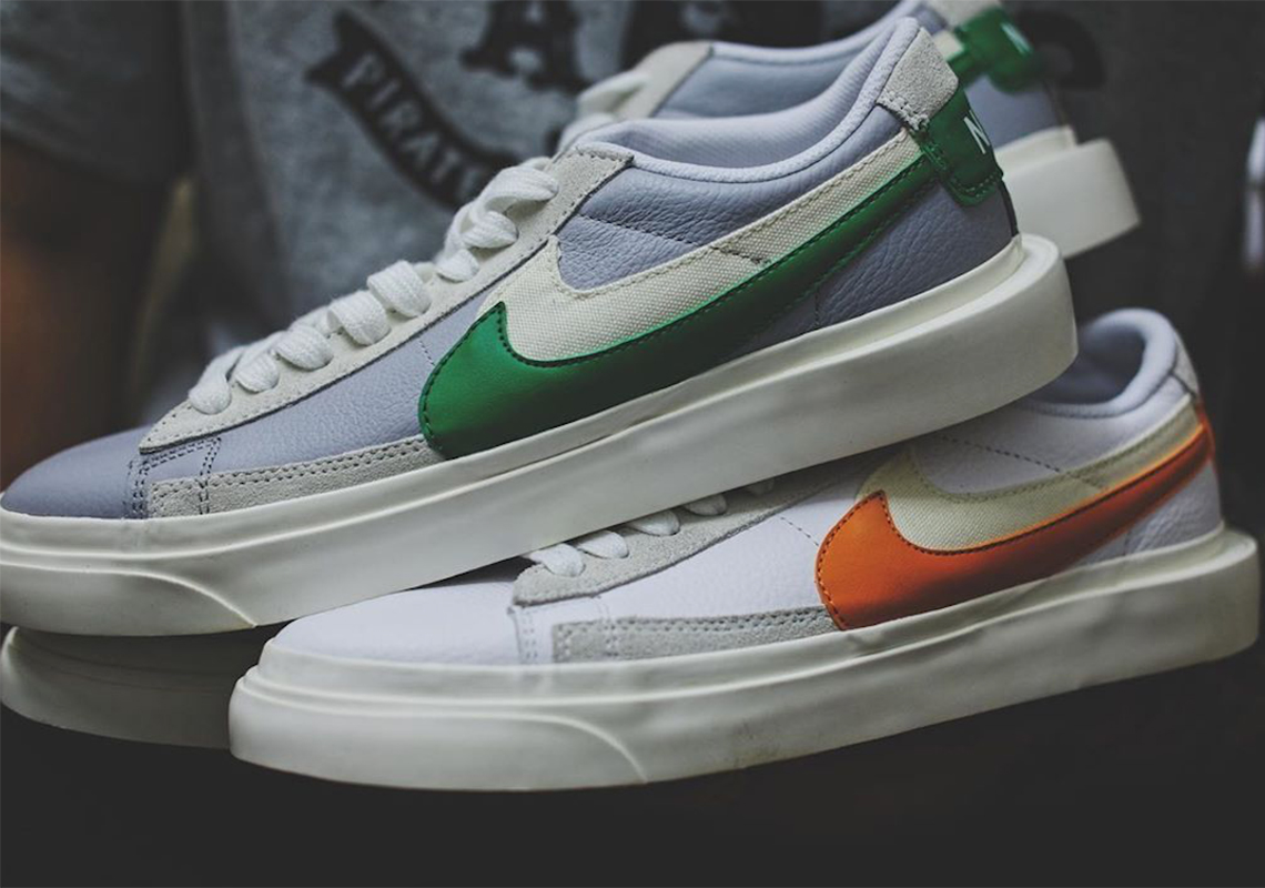 Up Close With The sacai x Nike Blazer Low