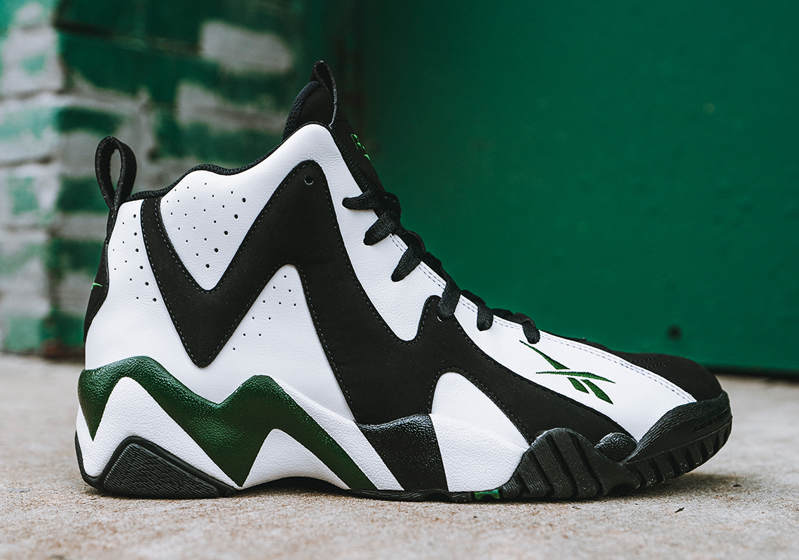 Shawn Kemp Reebok Kamikaze Ii White Black Green 5