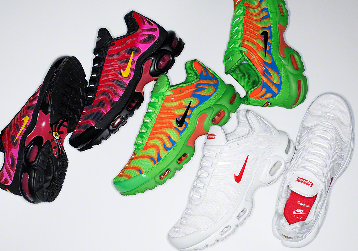 The Supreme x Nike Air Max Plus To Release On SNKRS Come October 22nd