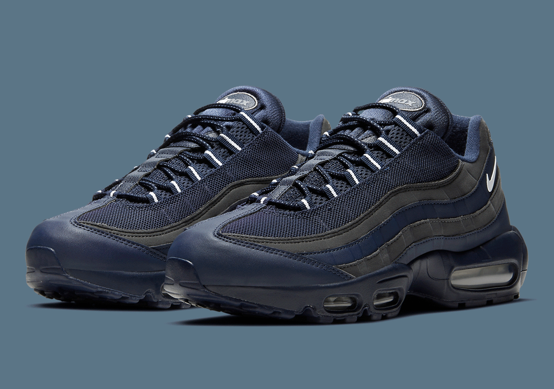 Dark Navy And Grey Shades Cover This Nike Air Max 95