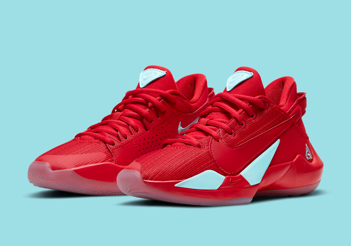 This Kid's-Exclusive Nike Zoom Freak 2 Arrives In "University Red" And "Glacier Ice"