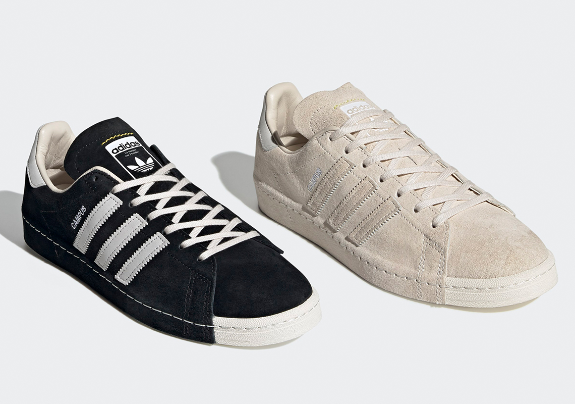 RECOUTURE's adidas Campus 80s Are Coming Soon In Black And White