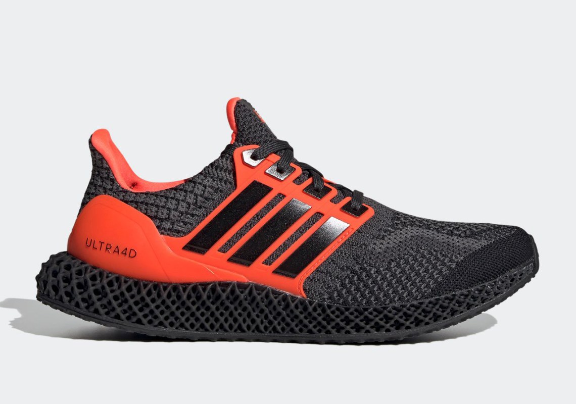 Adidas Ultra 4d 5 0 Core Black Solar Red G58159 5