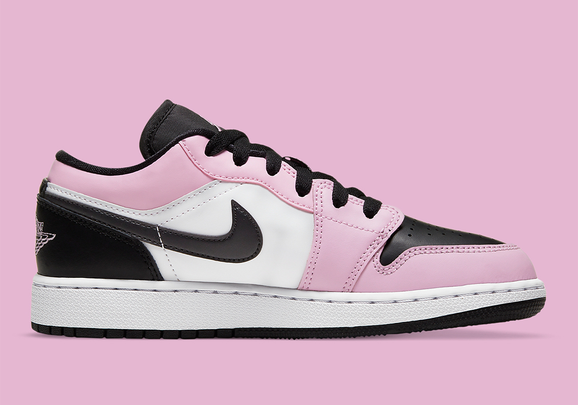 Air Jordan 1 Low Gs Light Arctic Pink 554723 601 3