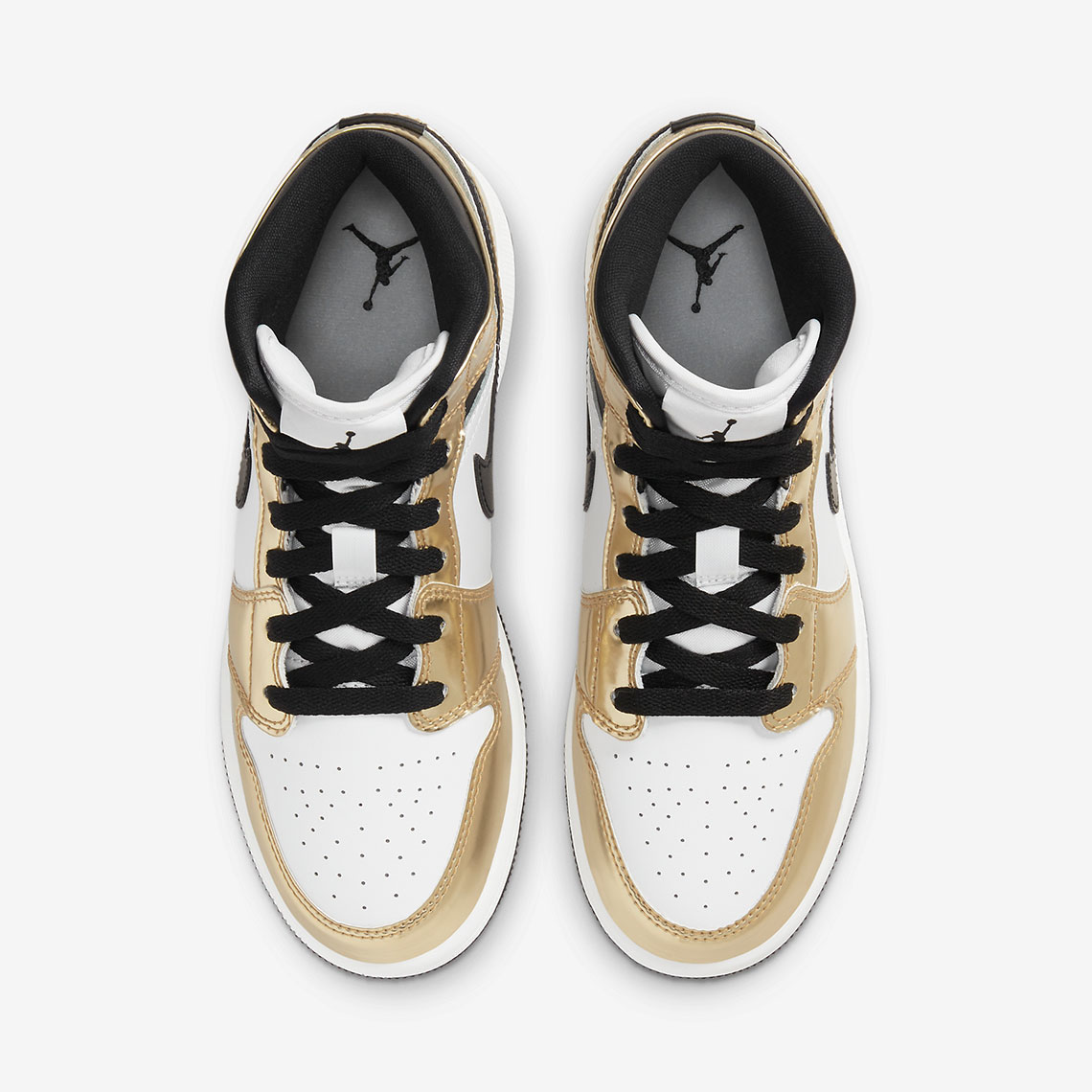 Air Jordan 1 Mid Se Metallic Gold Kids Gs Dc1420 700 3