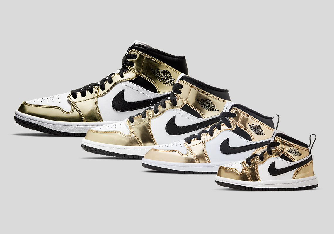 Air Jordan 1 Mid Se Metallic Gold Where To Buy 1