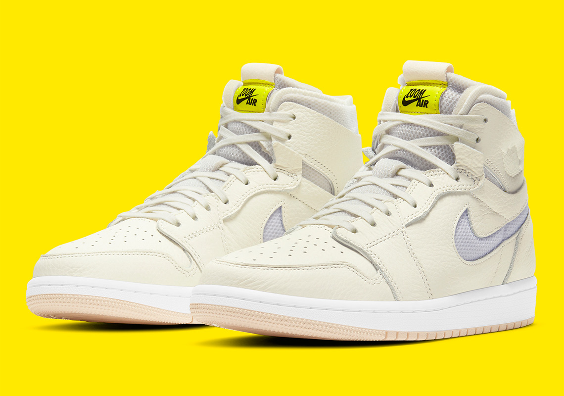 The Air Jordan 1 High Zoom CMFT Dresses Up In Sail And Pearl White