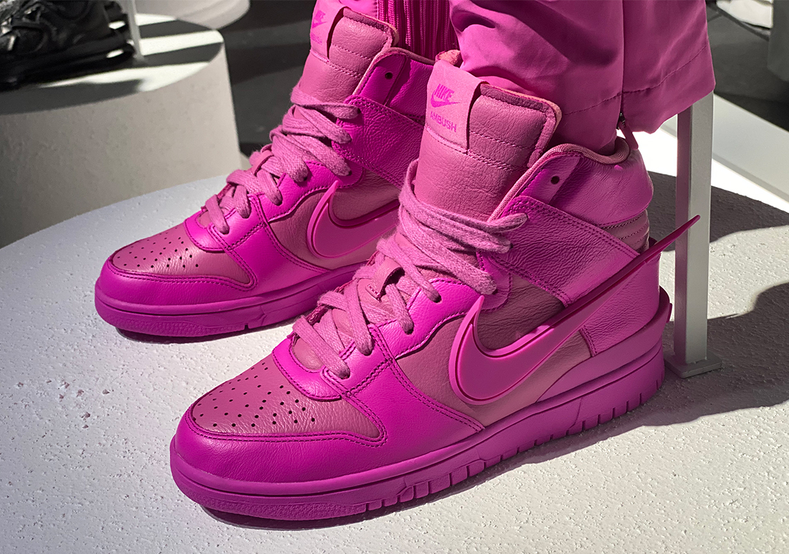 Ambush Nike Dunk High Pink Cu7544 600 Release Date 1