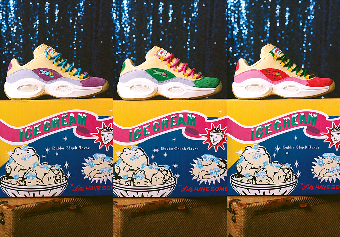 BBC Ice Cream And Reebok Bring The Running Dog To Three Regional Exclusive Question Lows