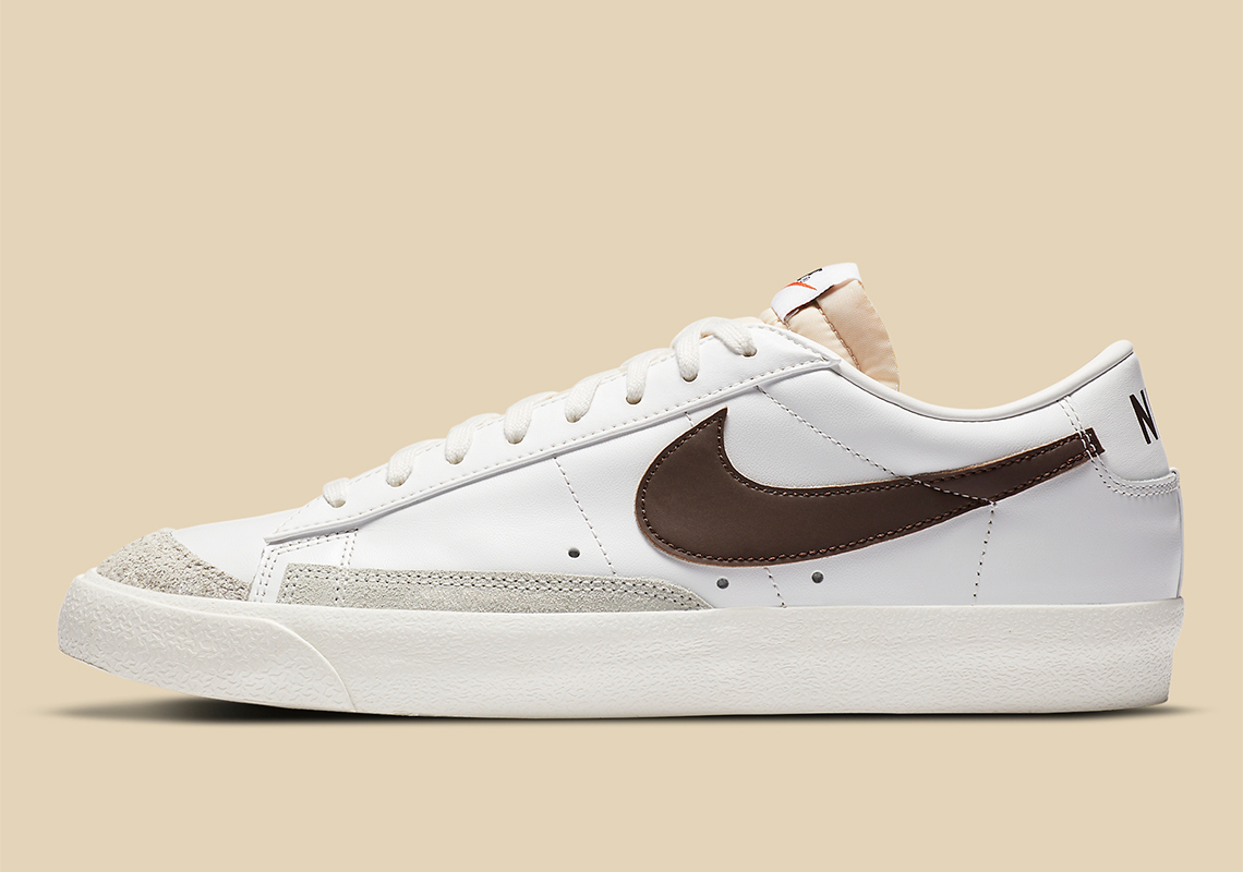 Nike Blazer Low 77 White Brown Da6364 100 1