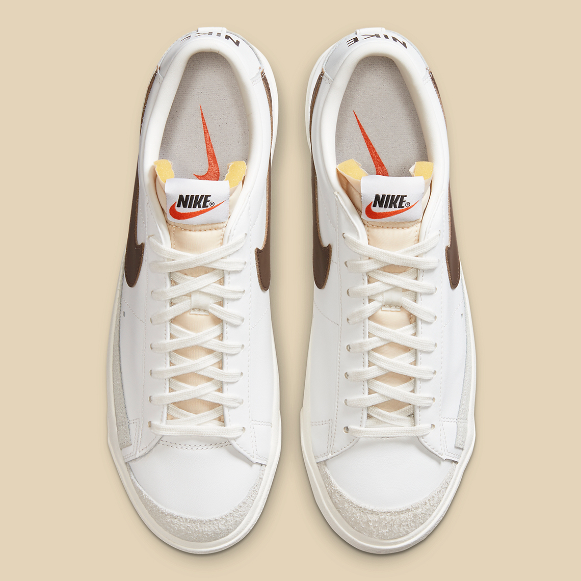 Nike Blazer Low 77 White Brown Da6364 100 8