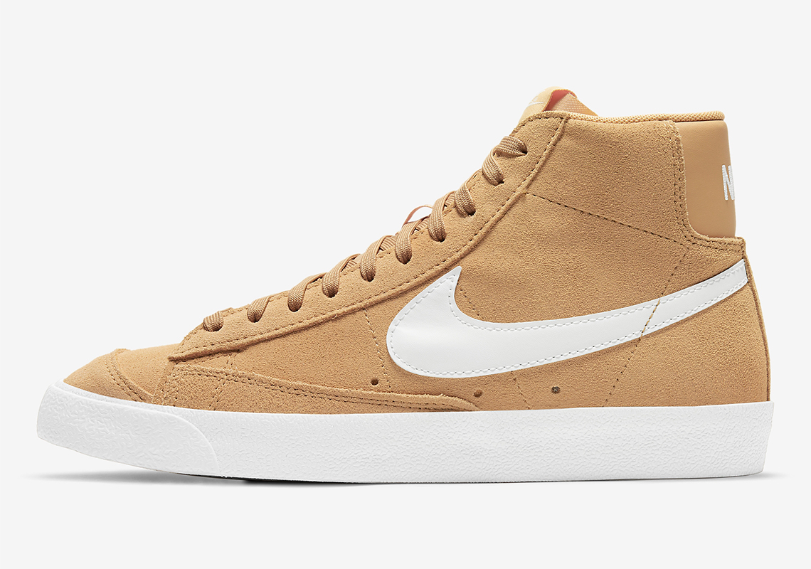 Golden Wheat Suede Covers This Upcoming Nike Blazer Mid '77