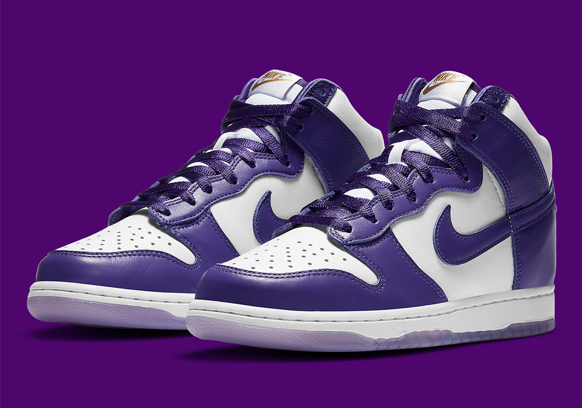 The Nike Dunk High SP "Varsity Purple" Features Translucent Soles