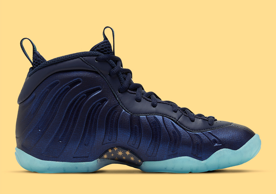 Nike Little Posite One Baltic Blue Obsidian Metallic Gold 3