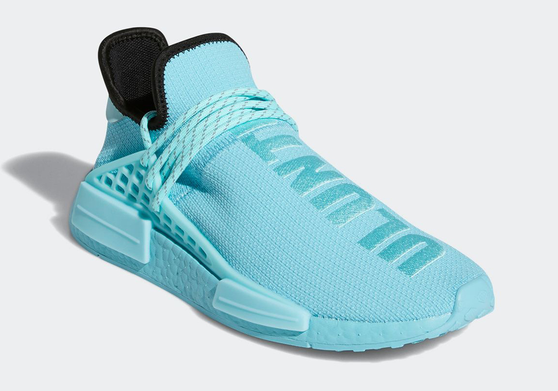 The Pharrell x adidas NMD Hu “Aqua” To Release In 2021