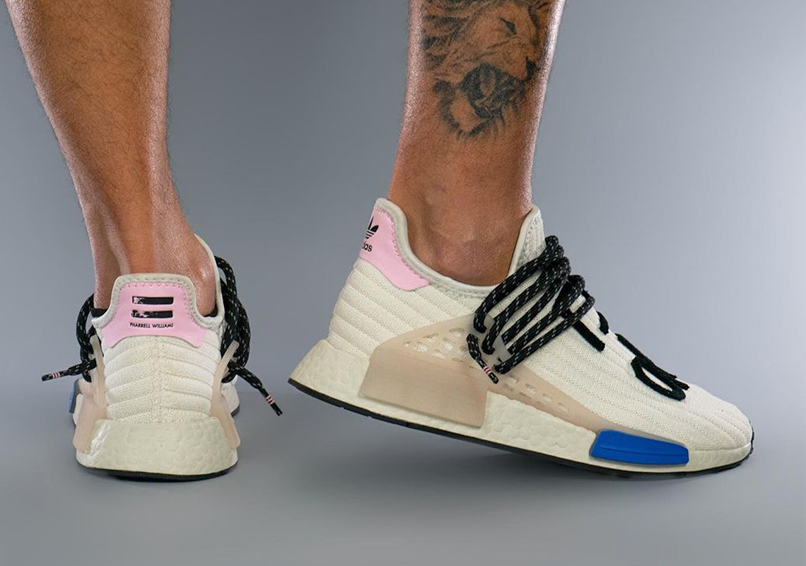 Pharrell Adidas Nmd Hu Korean Cream Pink Blue 2 1