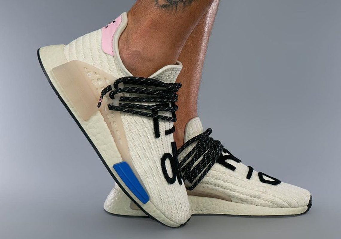 Pharrell Adidas Nmd Hu Korean Cream Pink Blue 6