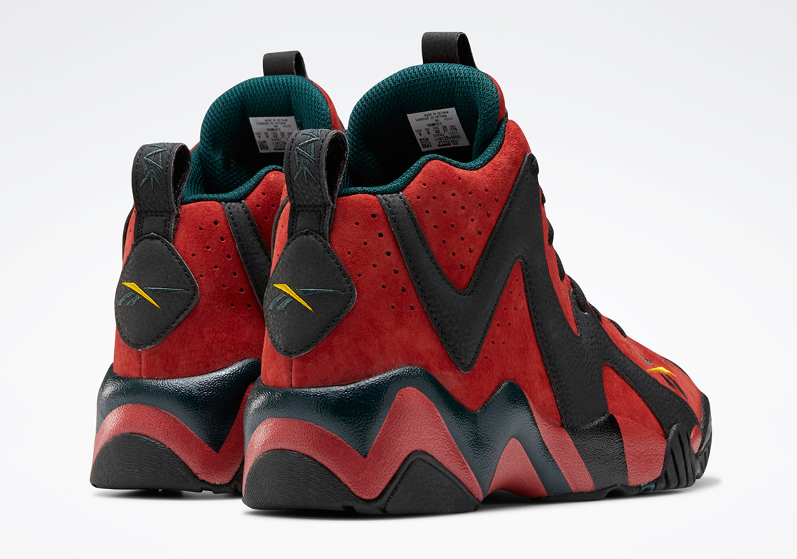 Reebok Kamikaze Ii Mars Red Black Forest Green Fz4006 8