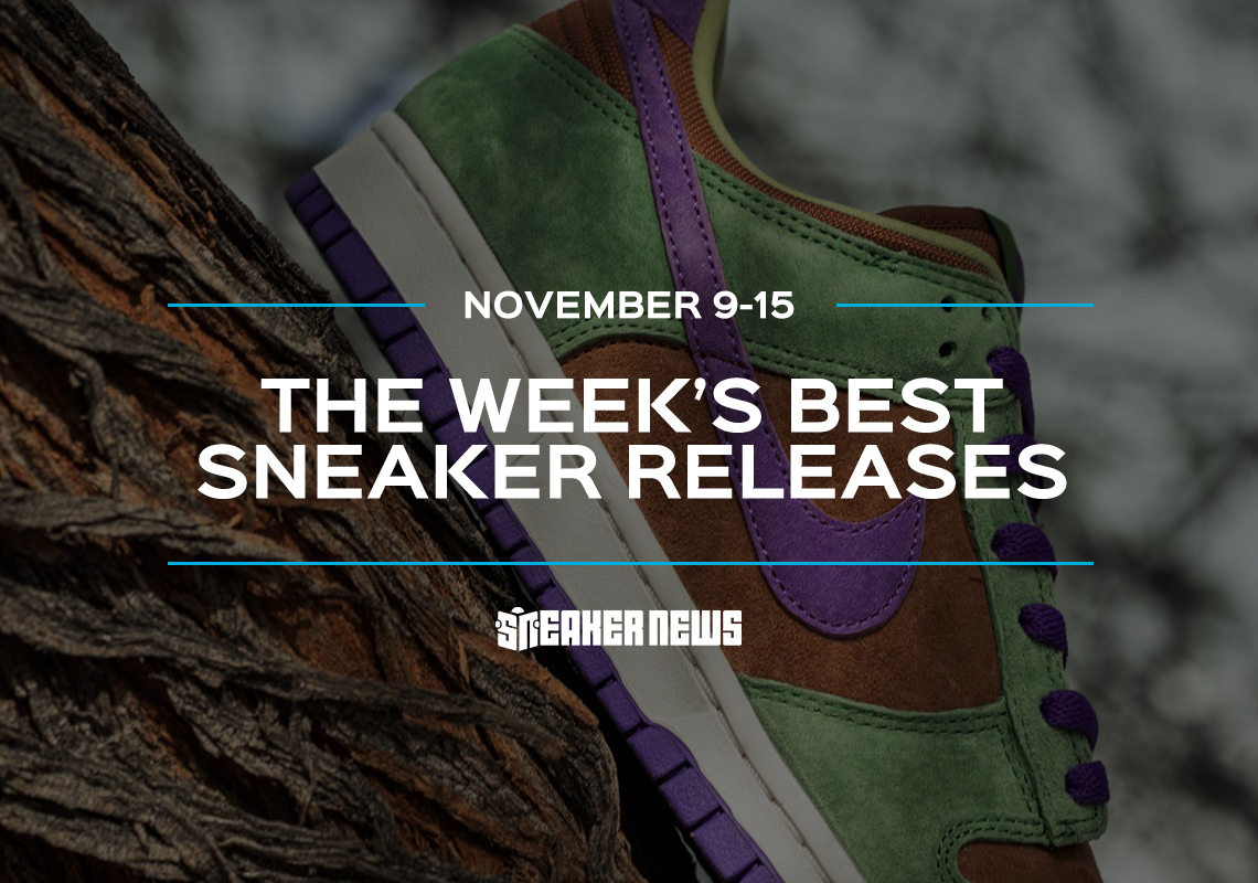 The Nike Dunk Low "Veneer" And sacai x Nike VaporWaffle Lead This Week's Best Sneaker Releases