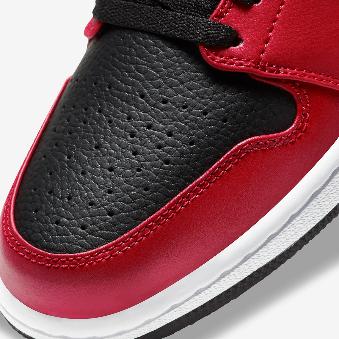 Air Jordan 1 Low Black Red 553558 605 6