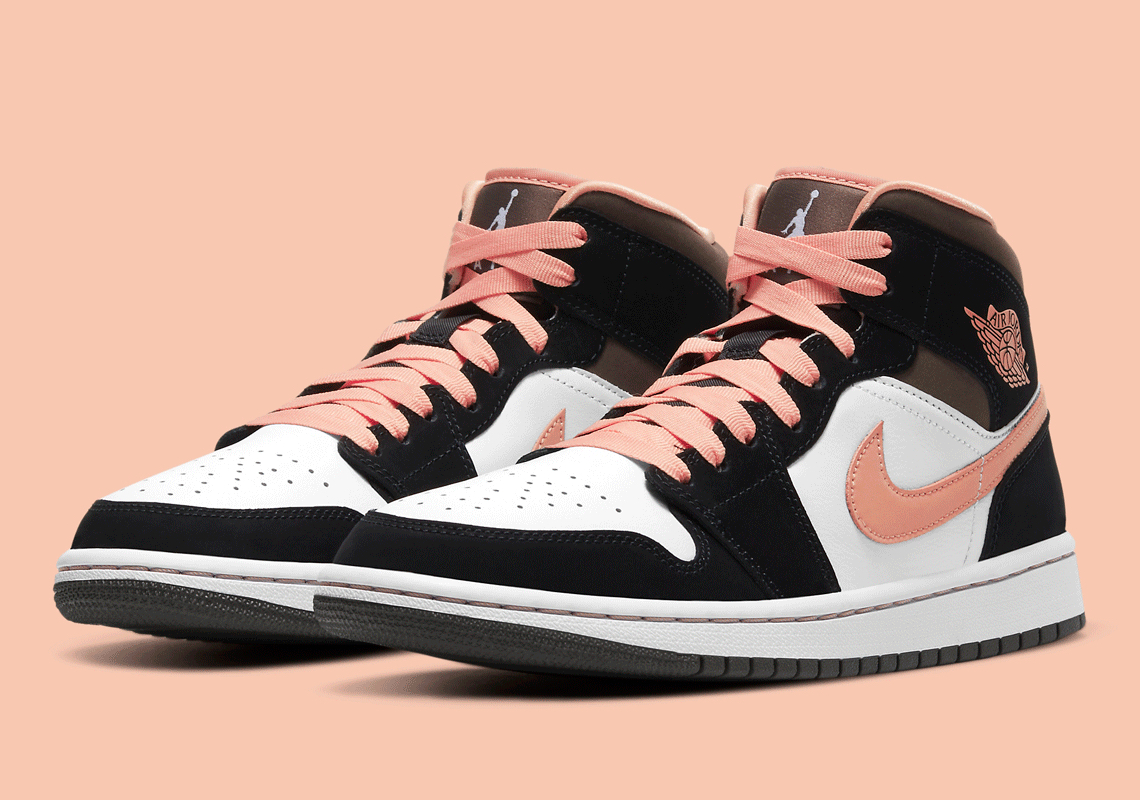 Light Pink Accents Dress Up The Air Jordan 1 Mid