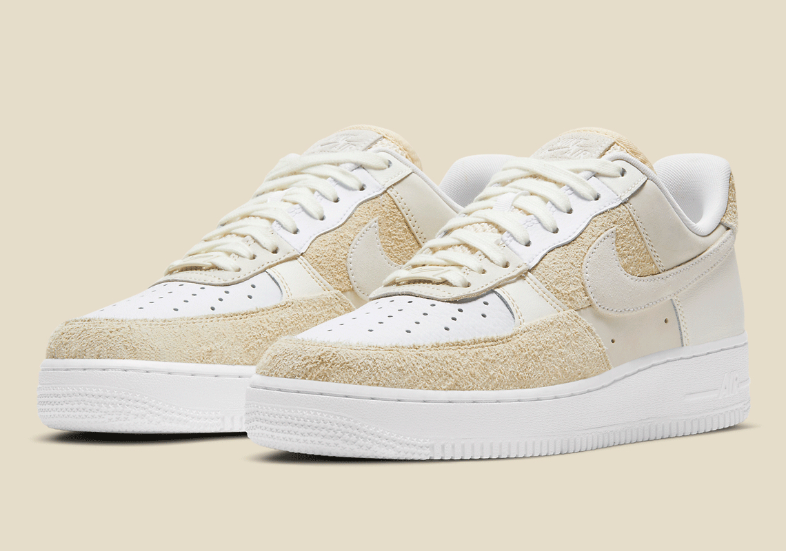 This Curiously-Blocked Nike Air Force 1 Sees “Coconut Milk” Uppers