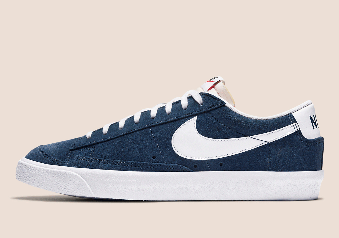 The Nike Blazer Low '77 Sees Navy Blue Suede Uppers