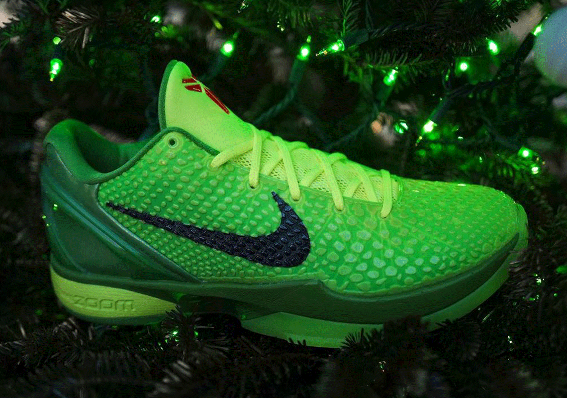 The Nike Kobe 6 Protro "Grinch" Releases Tomorrow