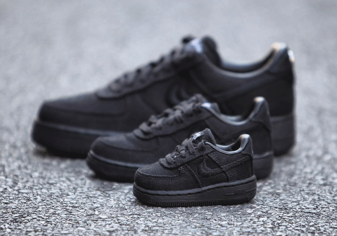 Stussy Nike Air Force 1 Black Cz9084 001 3