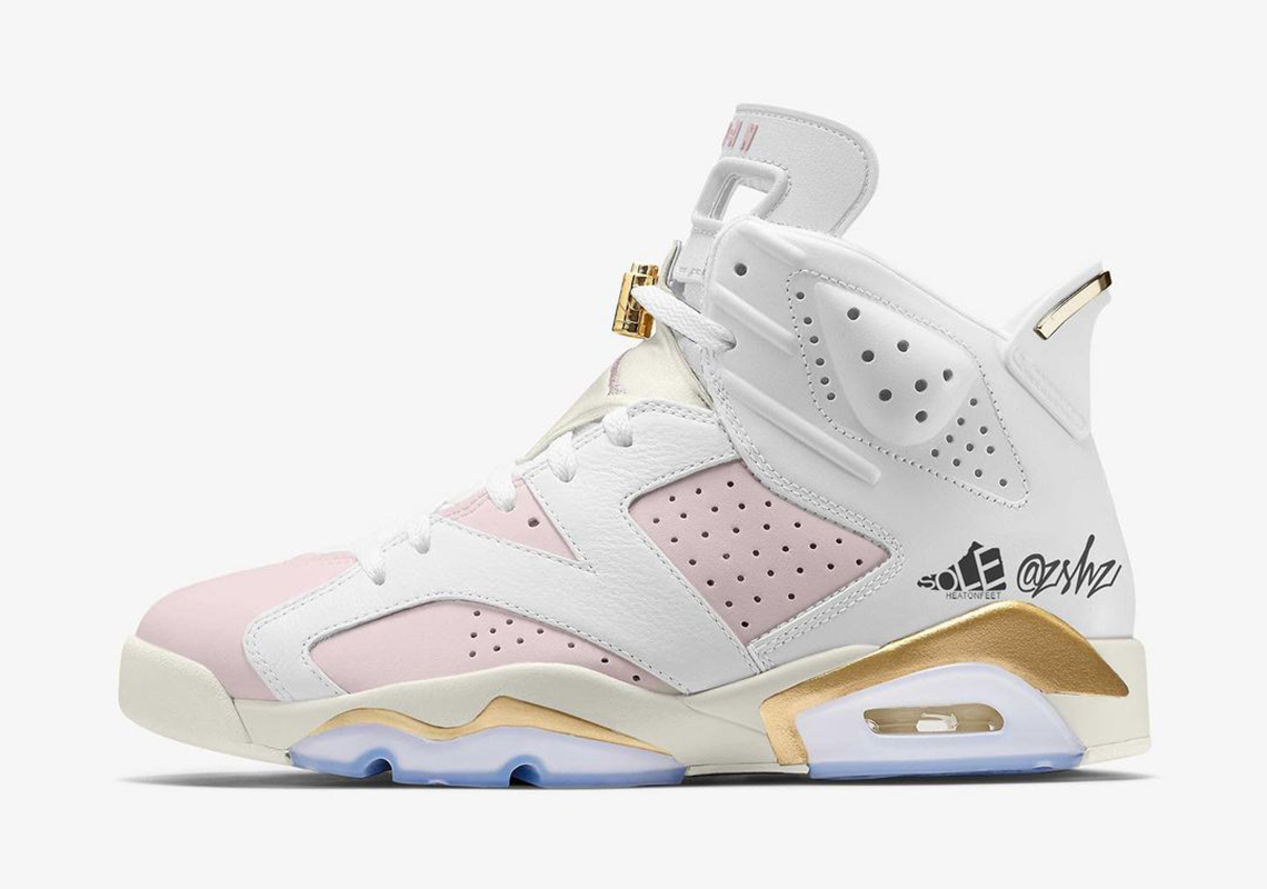 Wmns Air Jordan 6 Gold Hoops 2021 Release Info 1