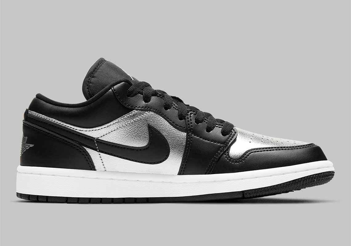 Air Jordan 1 Low Black Silver Da5551 001 3