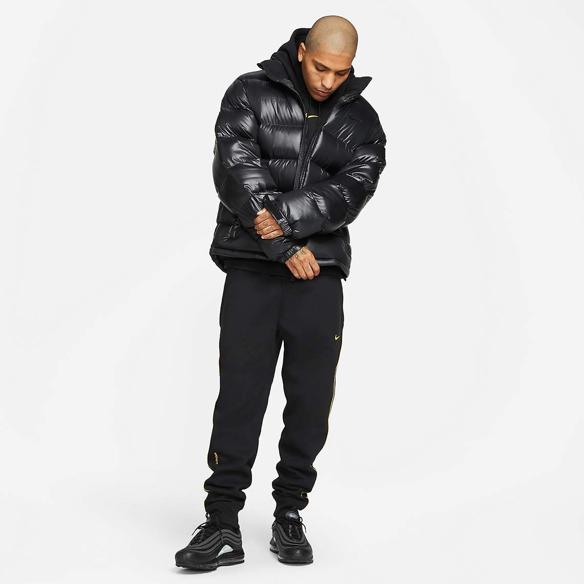 Drake Nike Nocta Down Puffer Jacket Black Da3997 010 4