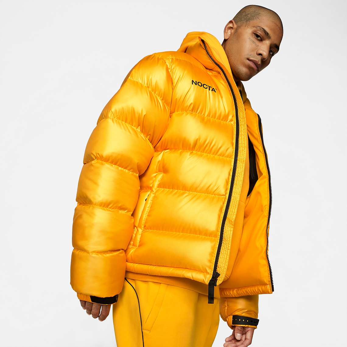 Drake Nike Nocta Down Puffer Jacket Yellow Da3997 739 1