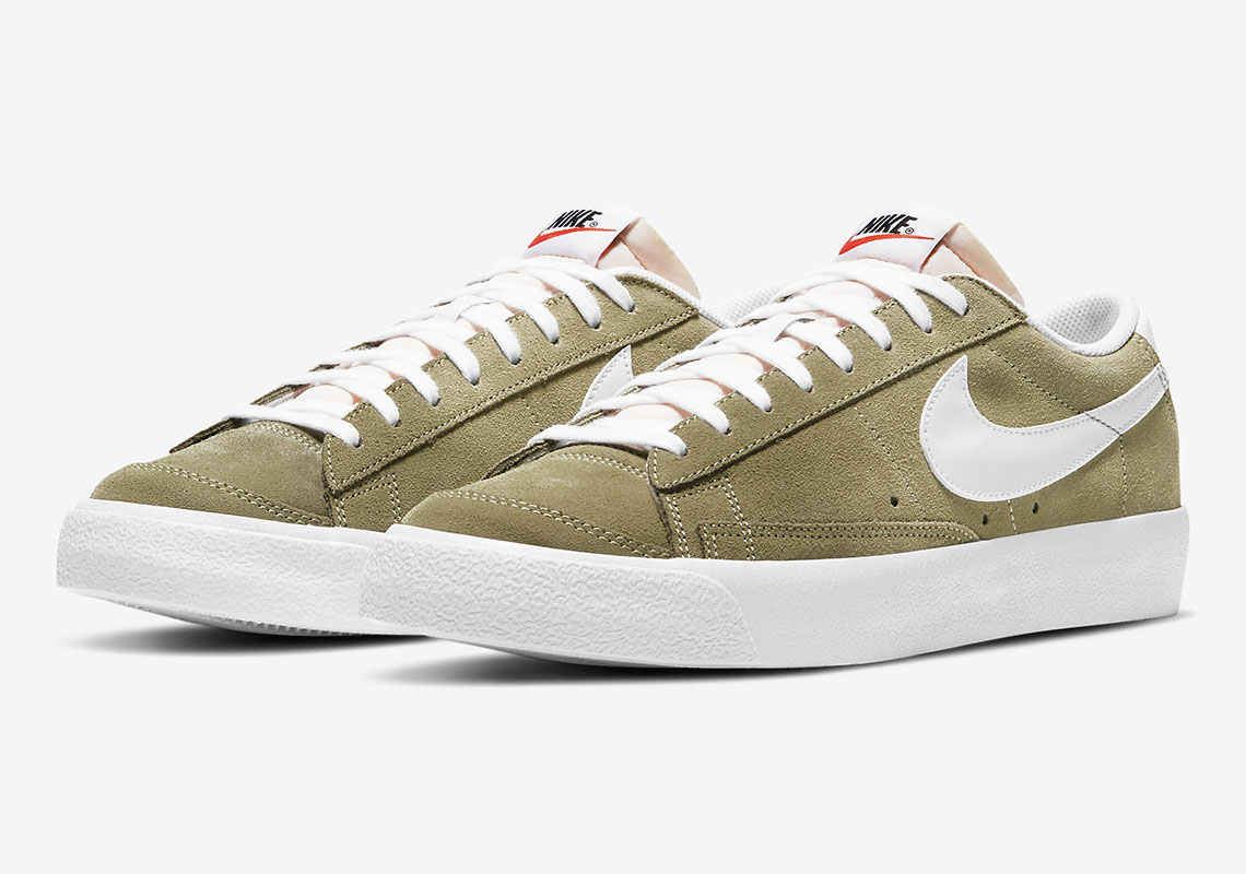 Nike Blazer Low '77 Makes Use Of Olive Green Suede