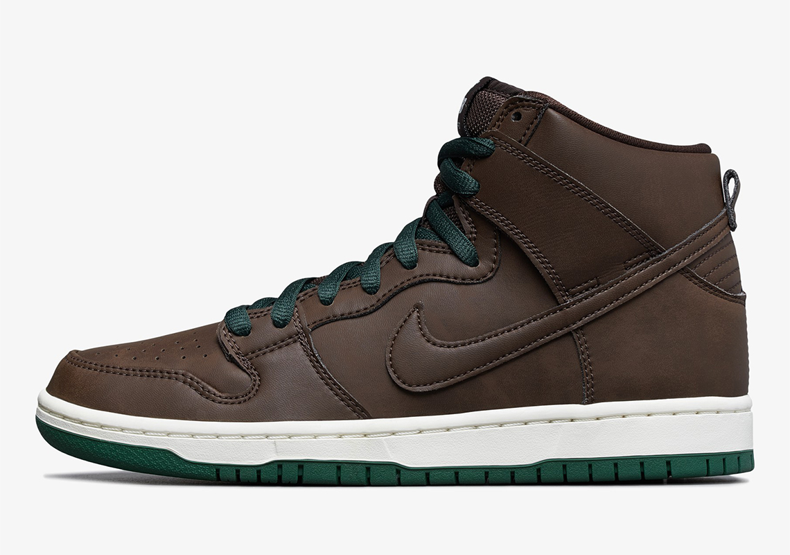 Nike Sb Dunk High Baroque Brown Green Cv1624 200 1