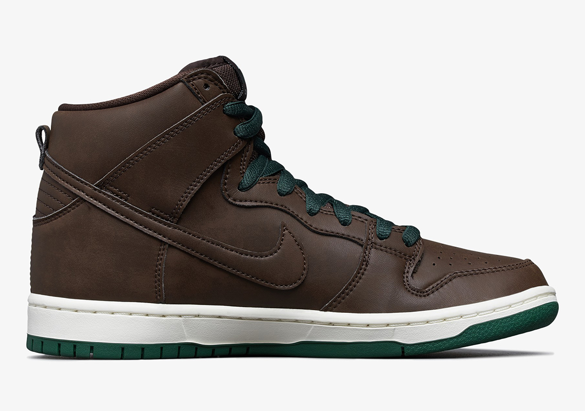 Nike Sb Dunk High Baroque Brown Green Cv1624 200 3