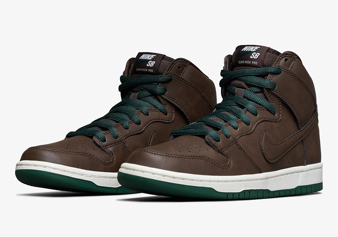 Nike Sb Dunk High Baroque Brown Green Cv1624 200 5