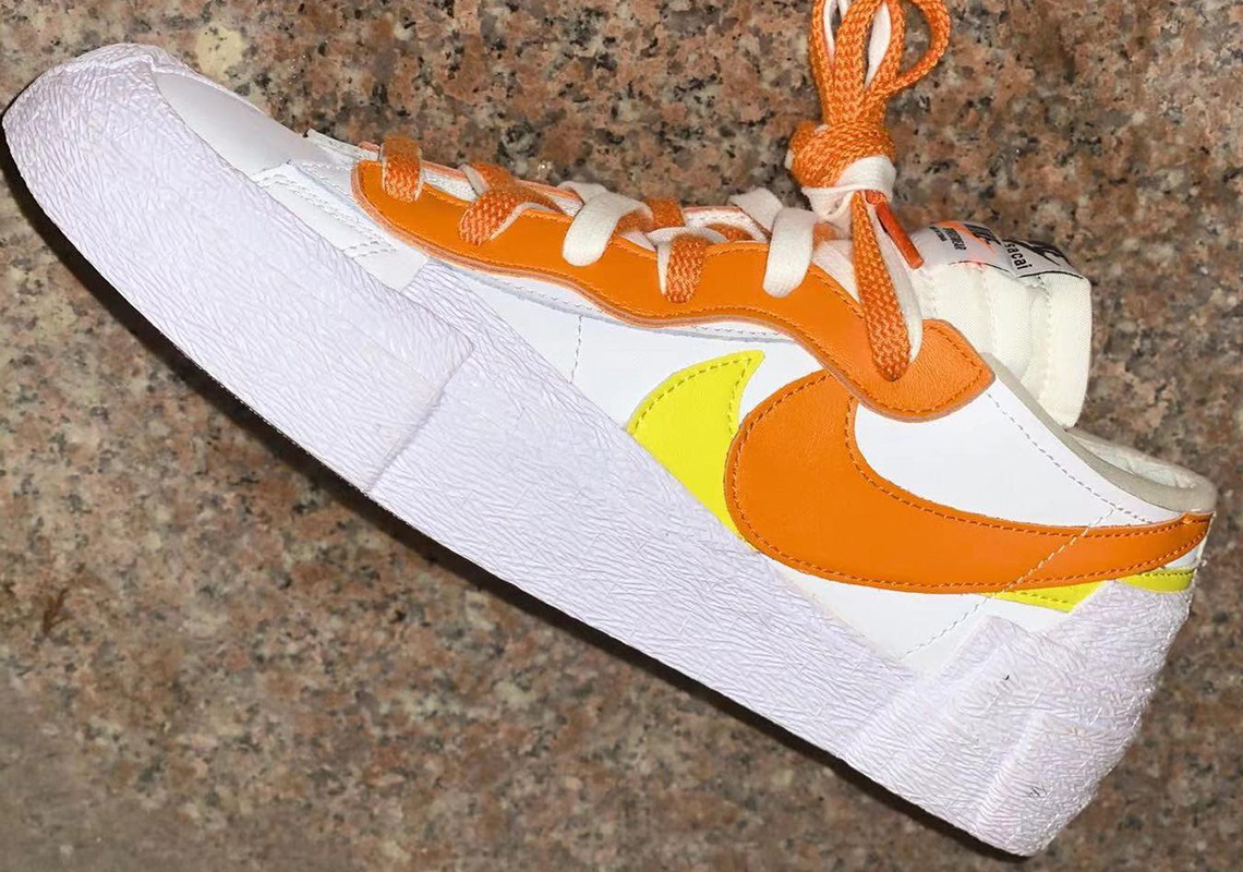 Up Close With The Upcoming sacai x Nike Blazer Low "Magma Orange"