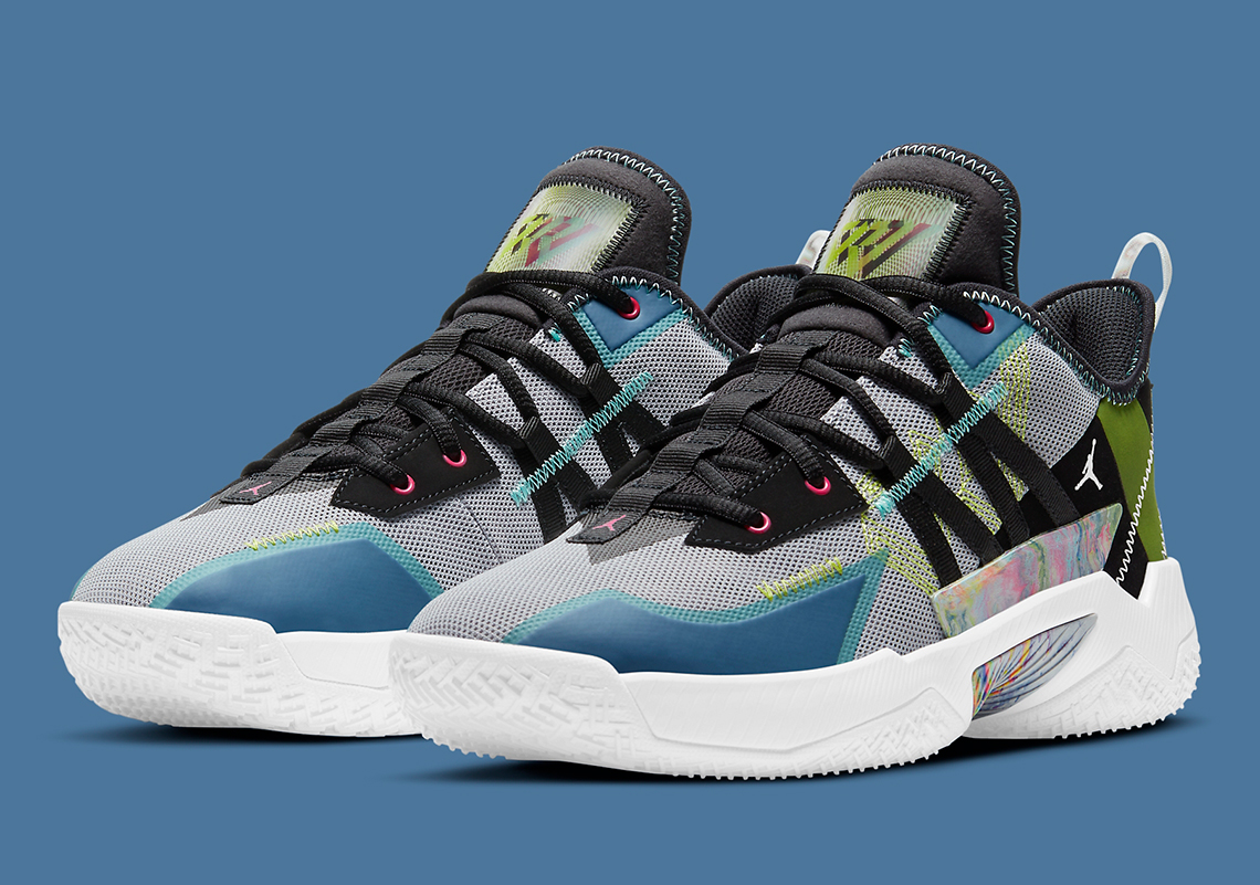 The Jordan Westbrook One Take II Adds Multi-Colored Marbling On The Midfoot