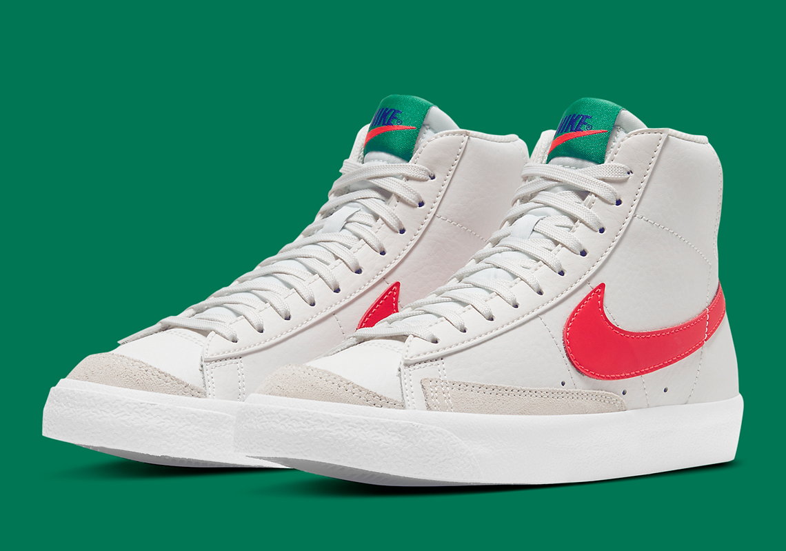 Newly Released Nike Blazer Mid '77 For Kids Focuses On Primary Colors