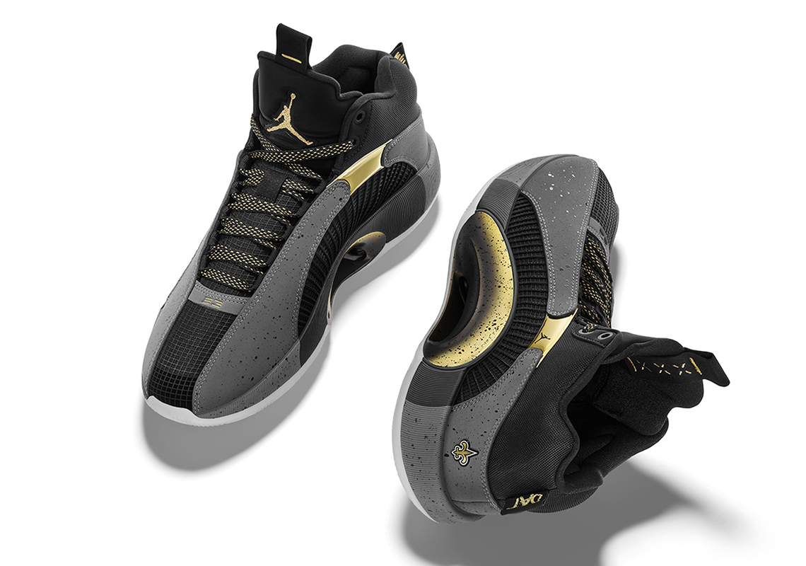 Zion Williamson's Air Jordan 35 PE Features The New Orleans Saints Team Logo