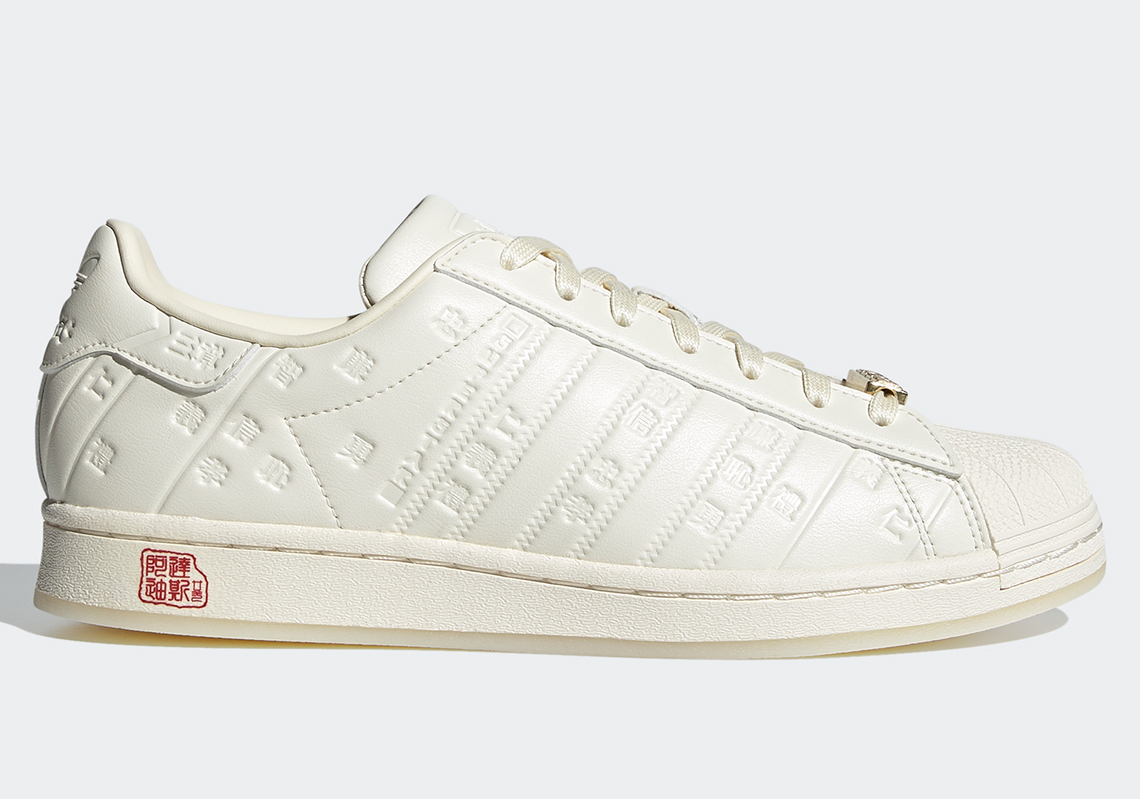 adidas Debosses This Cream-Colored Superstar For Chinese New Year