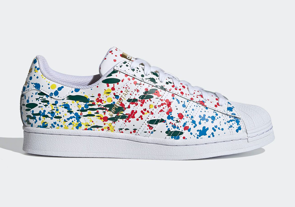 Adidas Superstar Paint Splatter Cloud White Fx5537 2