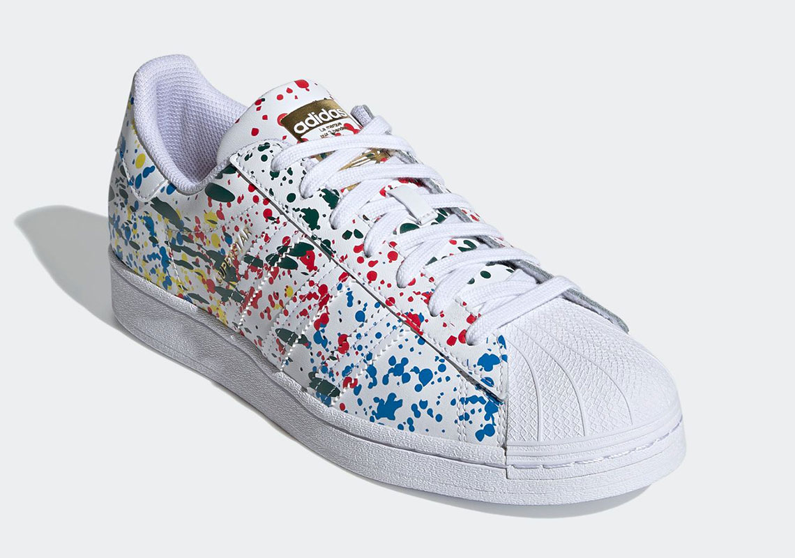 Adidas Superstar Paint Splatter Cloud White Fx5537 6