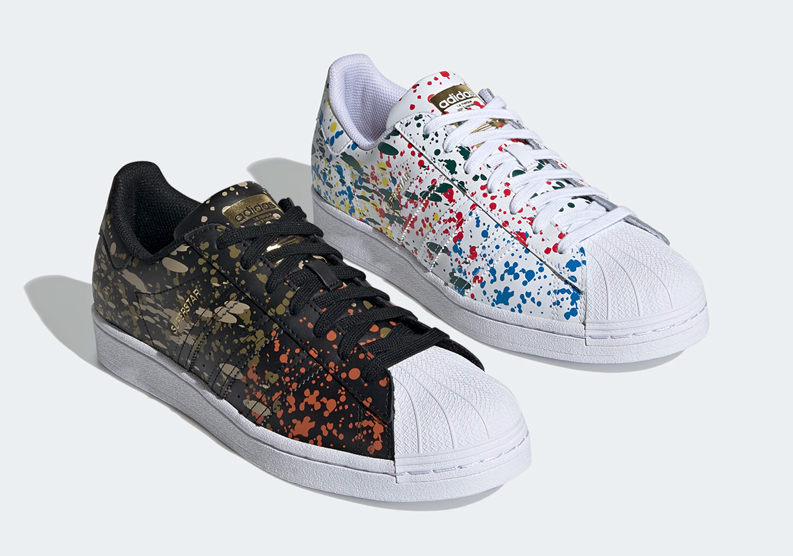 adidas Covers The Superstar In Paint Splatters In Two Ways