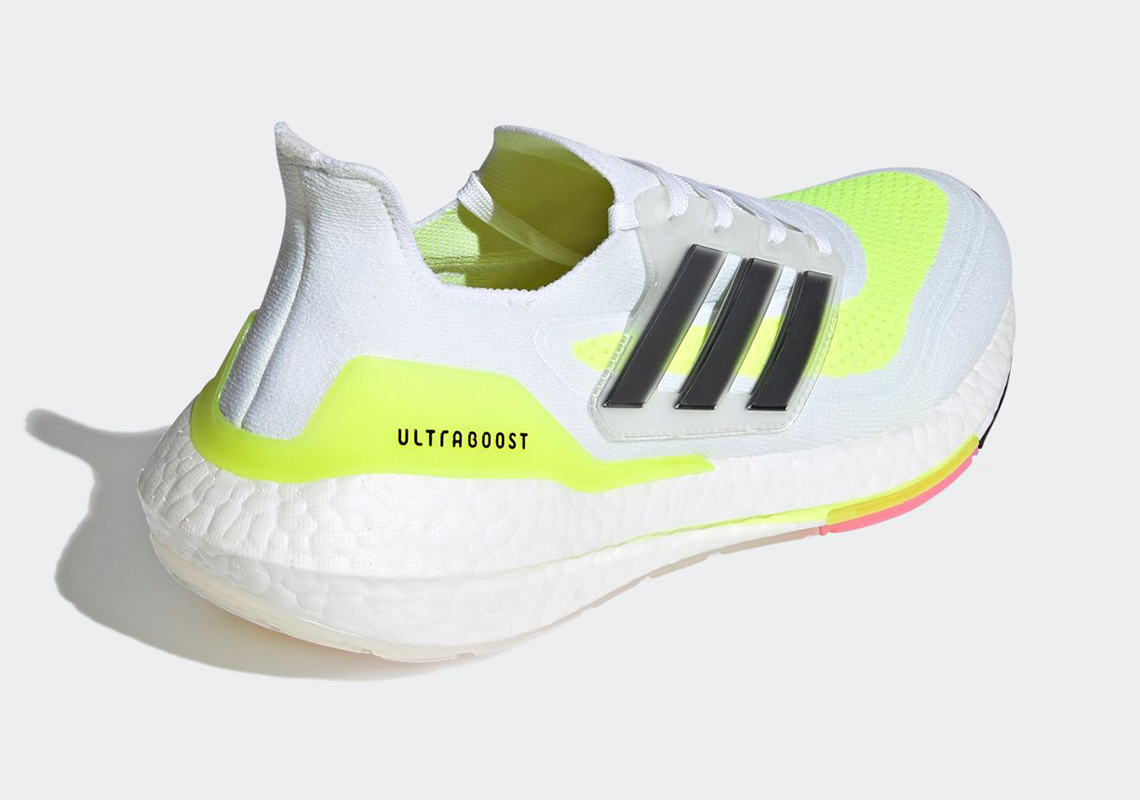 Adidas Ultraboost 21 Fy0377 Footwear White Core Black Solar Yellow 2