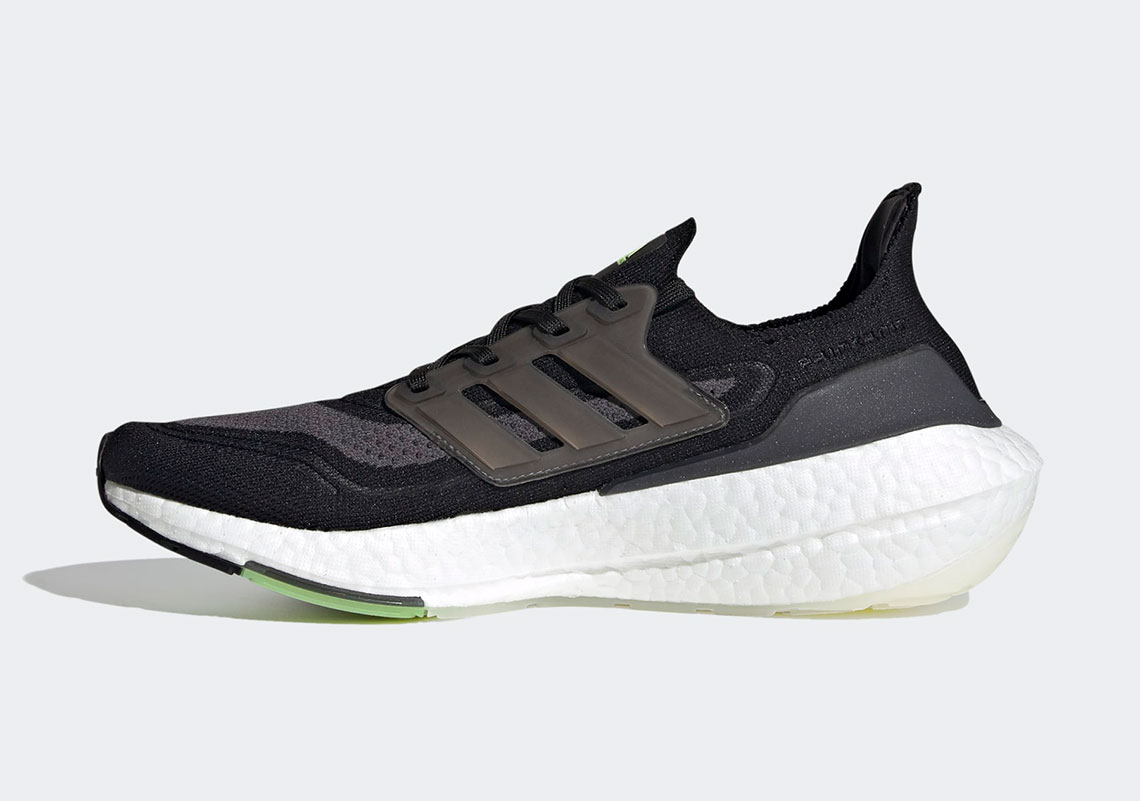 Adidas Ultraboost 21 Core Black Solar Yellow Fy0374 4