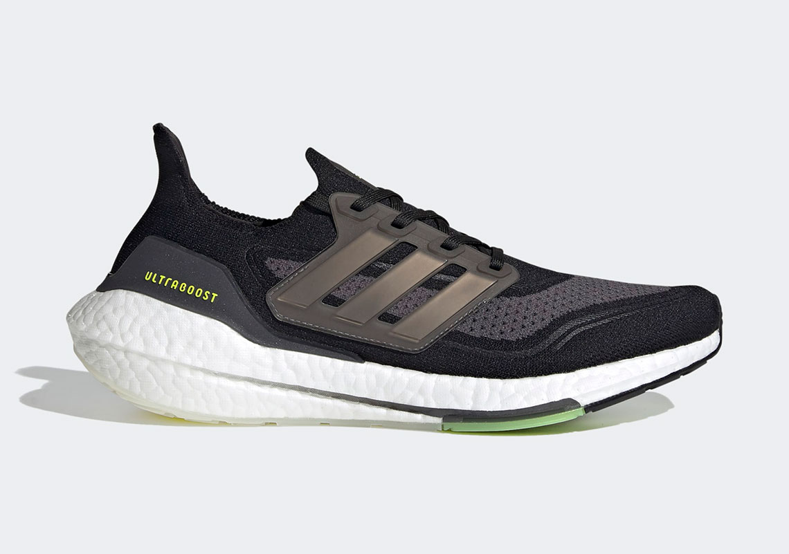 Adidas Ultraboost 21 Core Black Solar Yellow Fy0374 7